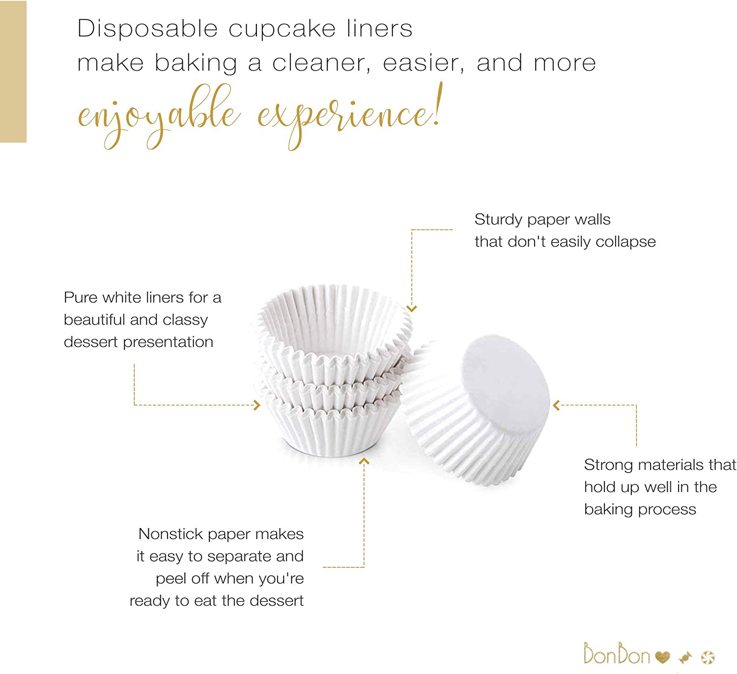 BonBon Paper Mini Cupcake Liners