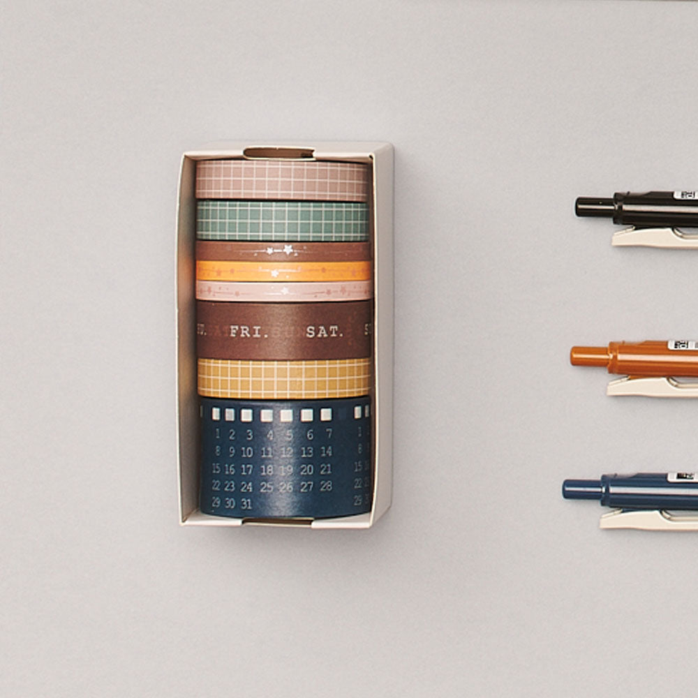 Washi Tape for Bullet Journal - Set of 8 Decorative Tape
