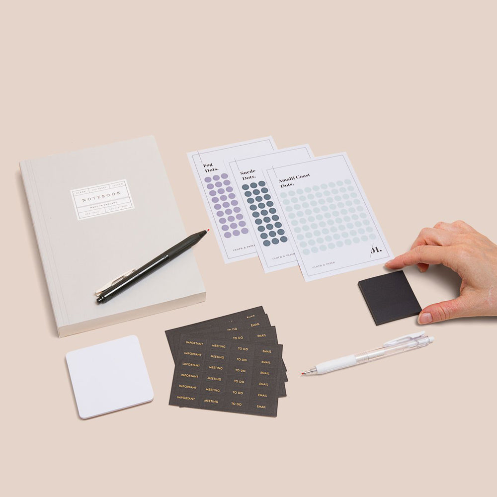 Black and White Journaling Set