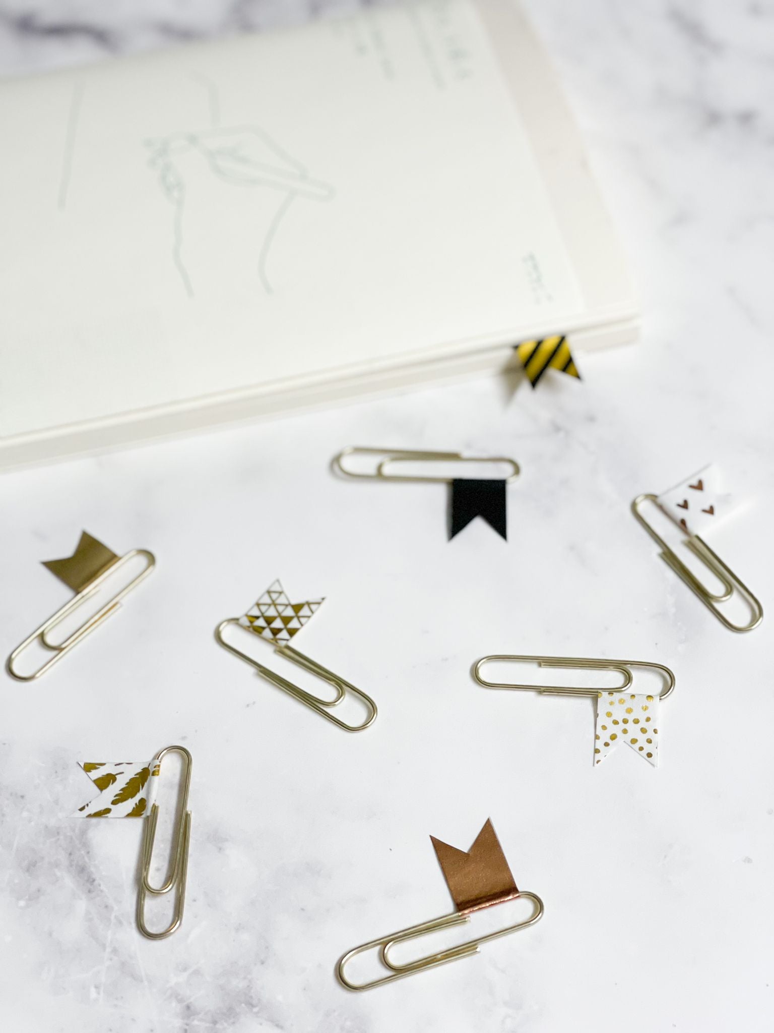 Japanese Washi Tape Set of 10 - Gold Foil Palette