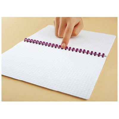 KOKUYO ME SOFT RING NOTEBOOK A5 50 SHEETS 5MM GRID PURPLE