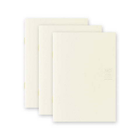 MD NOTEBOOK LIGHT A6 BLANK 3PCS PACK JAPANESE CAPTION