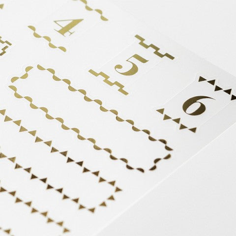MIDORI STICKER 2390 TITLE GOLD