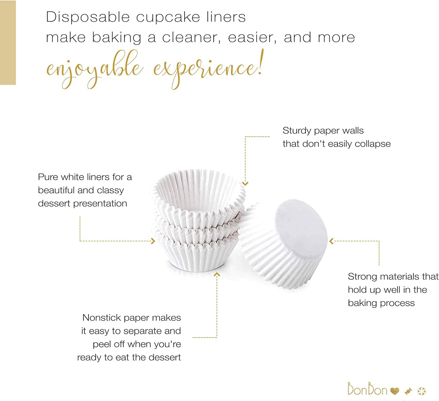 BonBon Paper Mini Cupcake Liners