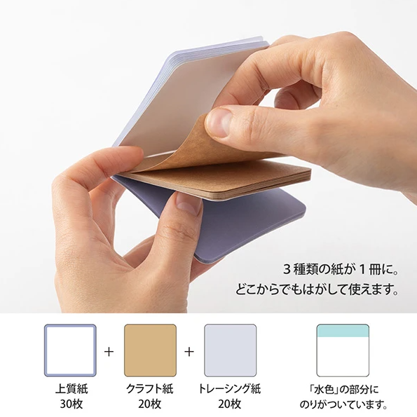 MD STICKY NOTES PICKABLE BLUE